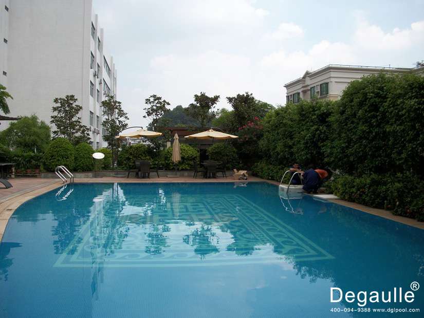 佛山順德新君悅酒店天面泳池工程